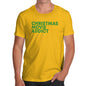 Novelty Tshirts Men Christmas Movie Addict Men's T-Shirt Large Yellow