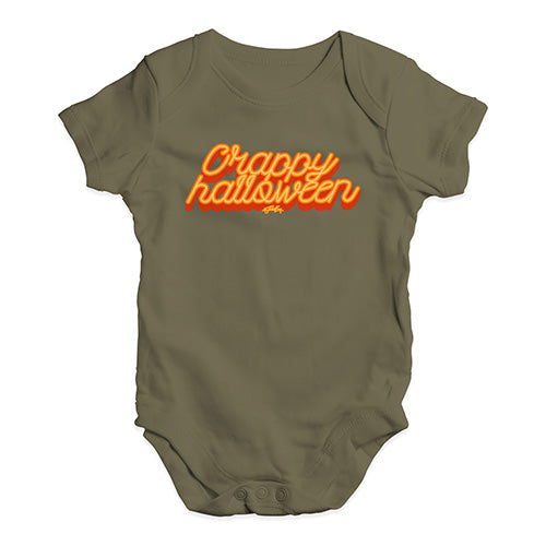 Funny Baby Onesies Crappy Halloween Baby Unisex Baby Grow Bodysuit 6 - 12 Months Khaki