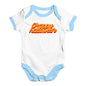 Cute Infant Bodysuit Crappy Halloween Baby Unisex Baby Grow Bodysuit 6 - 12 Months White Blue Trim