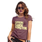 Womens Funny Tshirts Eggnog Inspector Women's T-Shirt Medium Burgundy