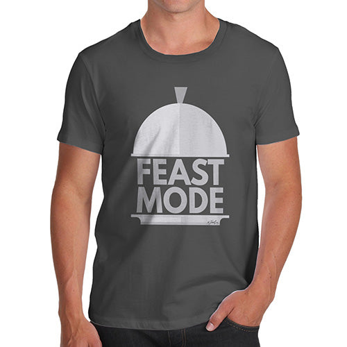 Novelty T Shirts For Dad Feast Mode Men's T-Shirt Small Dark Grey