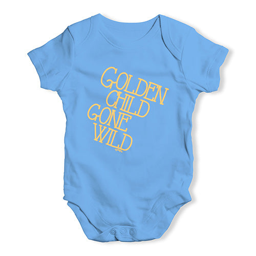 Cute Infant Bodysuit Golden Child Gone Wild Baby Unisex Baby Grow Bodysuit 6 - 12 Months Blue