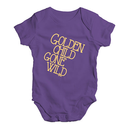 Funny Baby Bodysuits Golden Child Gone Wild Baby Unisex Baby Grow Bodysuit 6 - 12 Months Plum