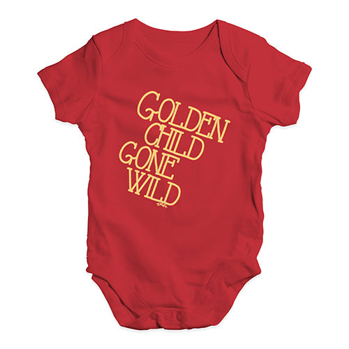 Baby Grow Baby Romper Golden Child Gone Wild Baby Unisex Baby Grow Bodysuit New Born Red