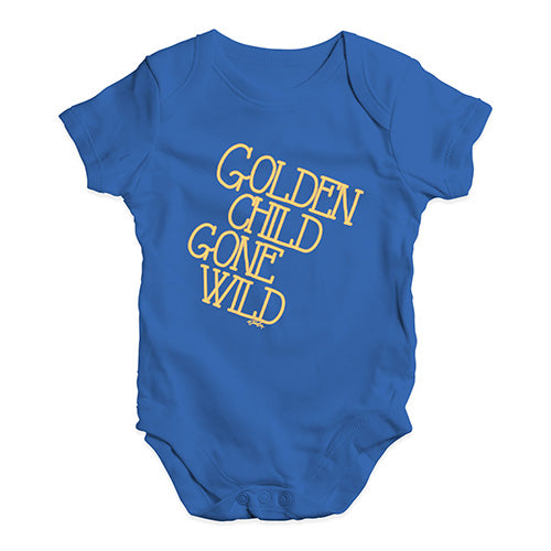 Bodysuit Baby Romper Golden Child Gone Wild Baby Unisex Baby Grow Bodysuit 6 - 12 Months Royal Blue