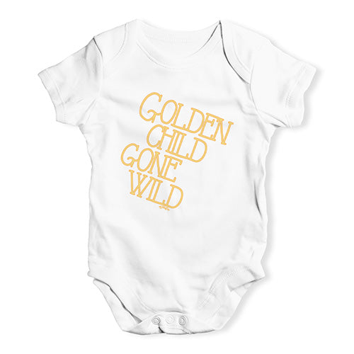 Babygrow Baby Romper Golden Child Gone Wild Baby Unisex Baby Grow Bodysuit 0 - 3 Months White