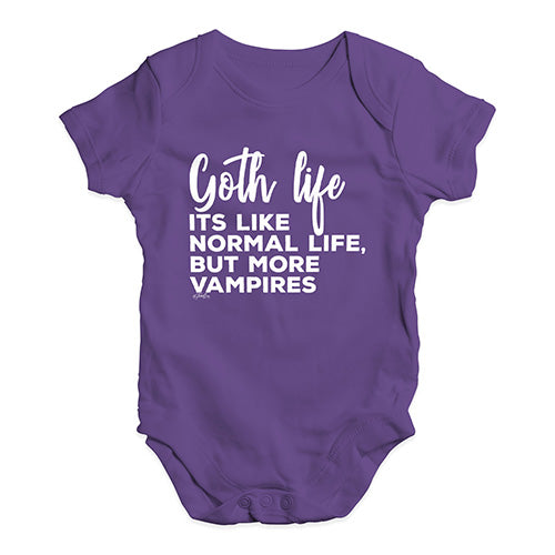 Baby Boy Clothes Goth Life Baby Unisex Baby Grow Bodysuit New Born Plum