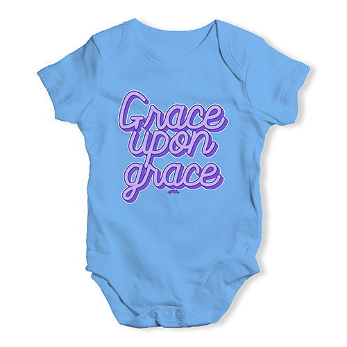 Baby Boy Clothes Grace Upon Grace Baby Unisex Baby Grow Bodysuit 3 - 6 Months Blue