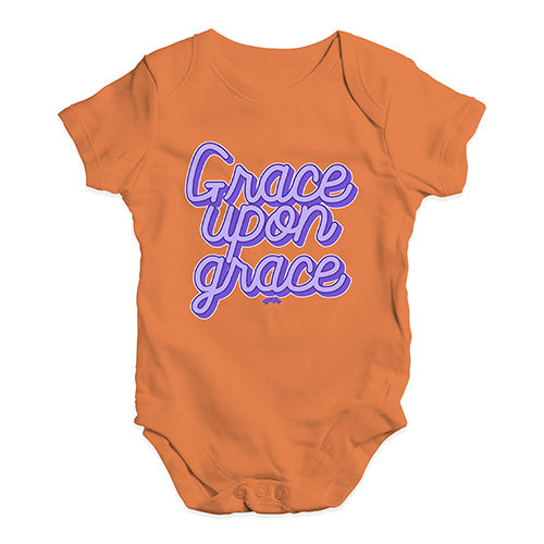 Baby Onesies Grace Upon Grace Baby Unisex Baby Grow Bodysuit 12 - 18 Months Orange