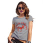 Funny T Shirts For Women Moose Whisperer Women's T-Shirt Medium Light Grey