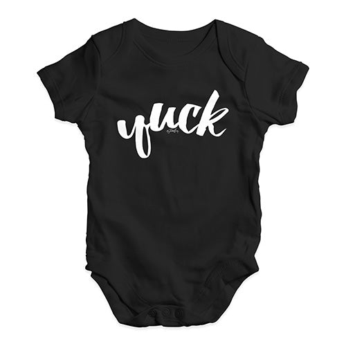 Bodysuit Baby Romper Yuck Baby Unisex Baby Grow Bodysuit 12 - 18 Months Black