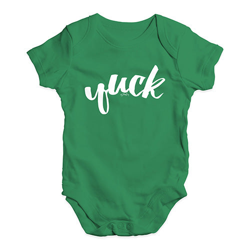 Cute Infant Bodysuit Yuck Baby Unisex Baby Grow Bodysuit 0 - 3 Months Green