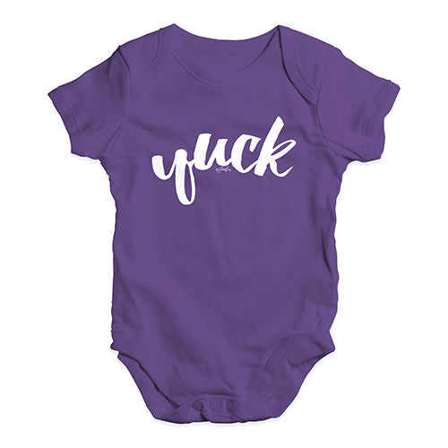 Bodysuit Baby Romper Yuck Baby Unisex Baby Grow Bodysuit 12 - 18 Months Plum