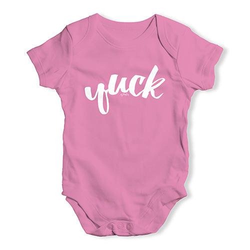 Funny Baby Onesies Yuck Baby Unisex Baby Grow Bodysuit 0 - 3 Months Pink