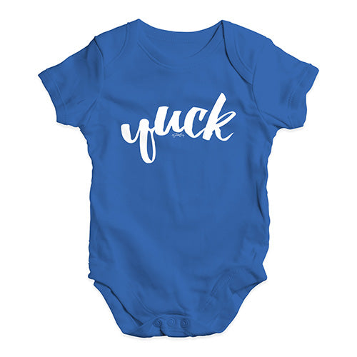 Babygrow Baby Romper Yuck Baby Unisex Baby Grow Bodysuit New Born Royal Blue