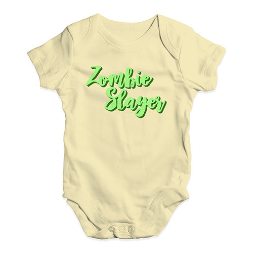 Babygrow Baby Romper Zombie Slayer Baby Unisex Baby Grow Bodysuit New Born Lemon