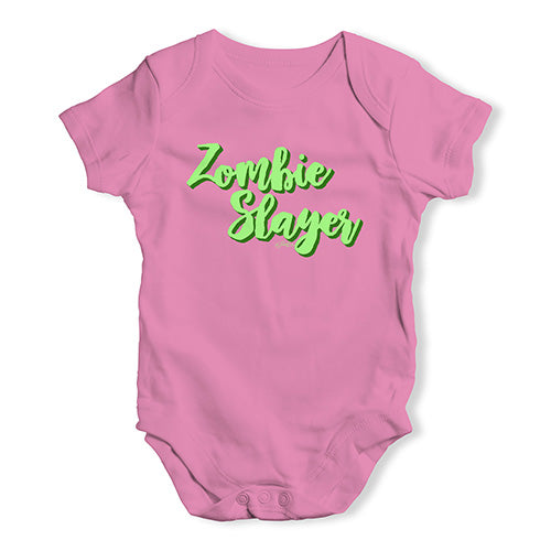 Bodysuit Baby Romper Zombie Slayer Baby Unisex Baby Grow Bodysuit 12 - 18 Months Pink