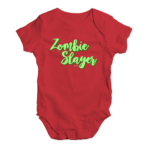 Funny Baby Onesies Zombie Slayer Baby Unisex Baby Grow Bodysuit 12 - 18 Months Red