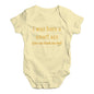 Cute Infant Bodysuit I Was Born A Smart Ass Dad Baby Unisex Baby Grow Bodysuit 6-12 Months Lemon