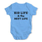 Baby Grow Baby Romper Kid Life Is The Best Life Baby Unisex Baby Grow Bodysuit 6-12 Months Blue