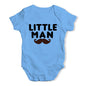 Baby Onesies Little Man Moustache Baby Unisex Baby Grow Bodysuit 3-6 Months Blue