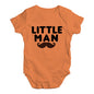 Funny Baby Bodysuits Little Man Moustache Baby Unisex Baby Grow Bodysuit 3-6 Months Orange