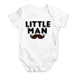 Funny Baby Clothes Little Man Moustache Baby Unisex Baby Grow Bodysuit 12-18 Months White