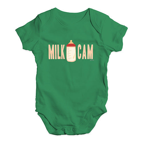 Funny Infant Baby Bodysuit Milk Cam Baby Unisex Baby Grow Bodysuit Newborn Green