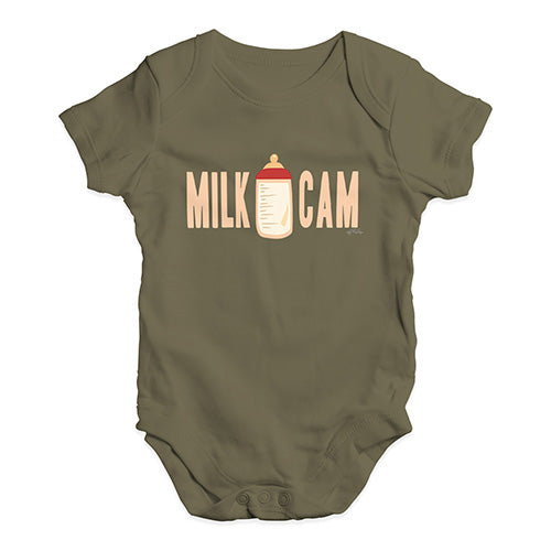 Baby Girl Clothes Milk Cam Baby Unisex Baby Grow Bodysuit 0-3 Months Khaki