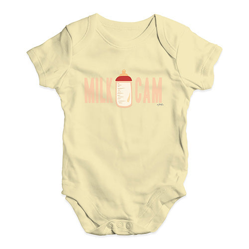 Babygrow Baby Romper Milk Cam Baby Unisex Baby Grow Bodysuit Newborn Lemon