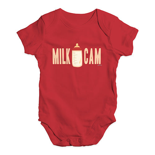 Funny Baby Onesies Milk Cam Baby Unisex Baby Grow Bodysuit 18-24 Months Red