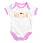 Cute Infant Bodysuit Milk Cam Baby Unisex Baby Grow Bodysuit Newborn White Pink Trim