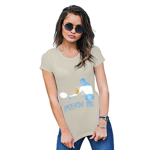 Funny Gifts For Women Rugby Argentina 2019 Women's T-Shirt Medium Natural