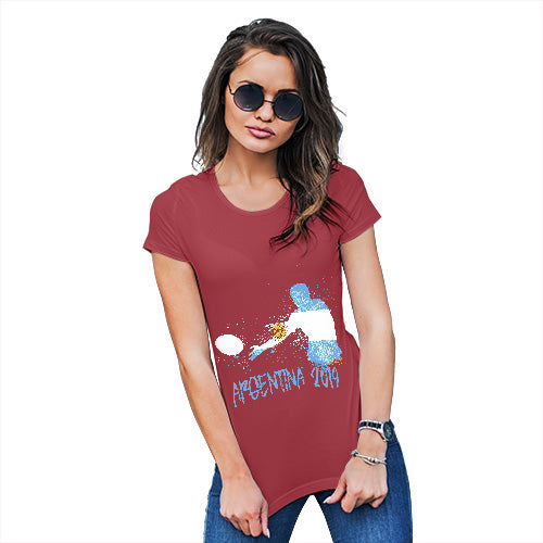 Funny Shirts For Women Rugby Argentina 2019 Women's T-Shirt X-Large Red