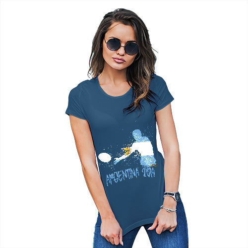 Novelty Gifts For Women Rugby Argentina 2019 Women's T-Shirt Small Royal Blue