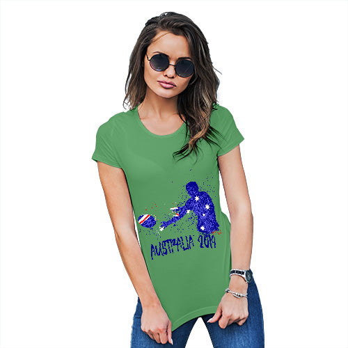 Funny T-Shirts For Women Rugby Australia 2019 Women's T-Shirt X-Large Green
