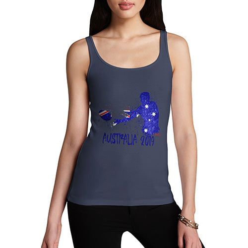 Funny Tank Tops For Women Rugby Australia 2019 Women's Tank Top Medium Navy