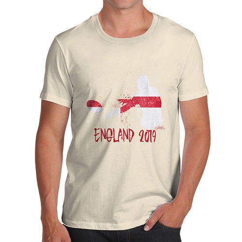 Funny Tshirts For Men Rugby England 2019 Men's T-Shirt X-Large Natural