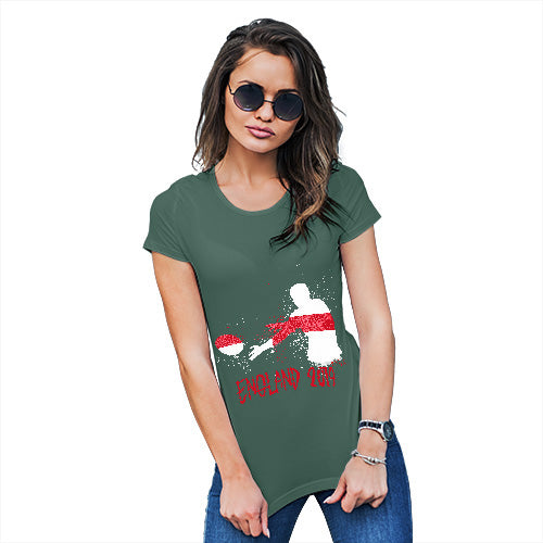Funny Tshirts For Women Rugby England 2019 Women's T-Shirt X-Large Bottle Green