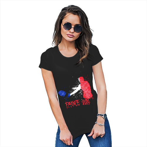 Novelty Gifts For Women Rugby France 2019 Women's T-Shirt Large Black
