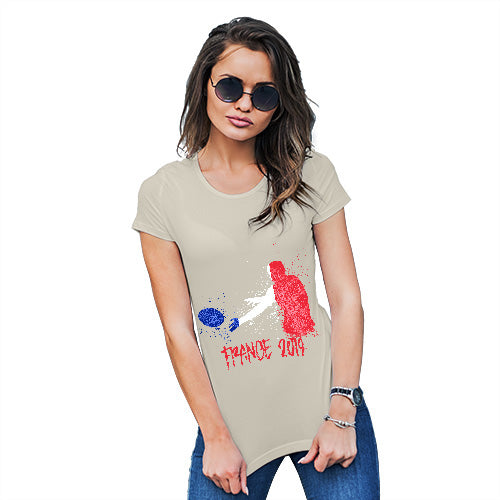 Funny T Shirts For Mum Rugby France 2019 Women's T-Shirt Medium Natural