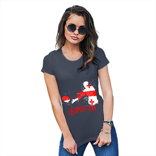 Womens Funny Sarcasm T Shirt Rugby Georgia 2019 Women's T-Shirt Medium Navy