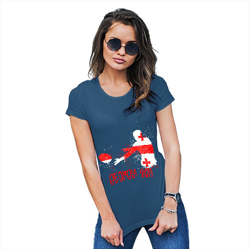 Funny T Shirts For Mum Rugby Georgia 2019 Women's T-Shirt Large Royal Blue