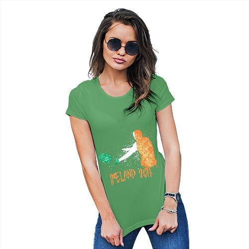 Funny Tshirts For Women Rugby Ireland 2019 Women's T-Shirt Small Green
