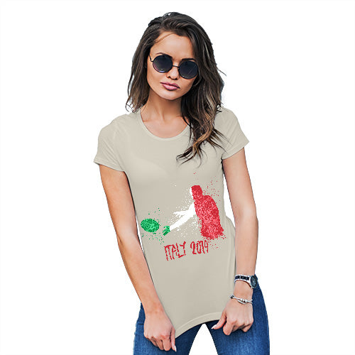Funny T-Shirts For Women Sarcasm Rugby Italy 2019 Women's T-Shirt X-Large Natural