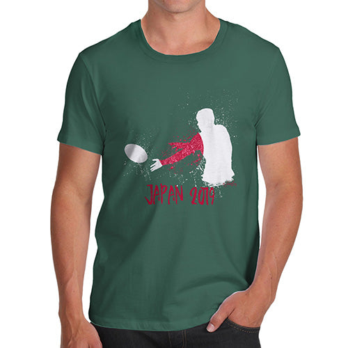 Mens Funny Sarcasm T Shirt Rugby Japan 2019 Men's T-Shirt Medium Bottle Green