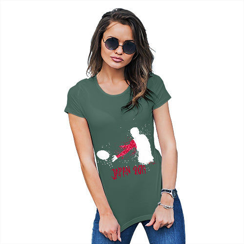 Womens Funny Tshirts Rugby Japan 2019 Women's T-Shirt Small Bottle Green