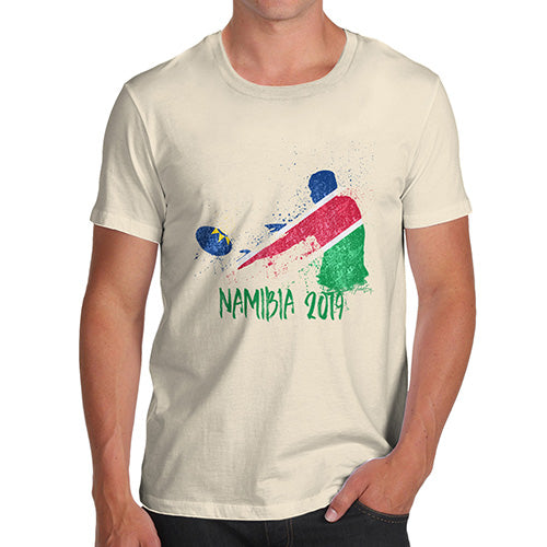 Funny Mens Tshirts Rugby Namibia 2019 Men's T-Shirt Medium Natural