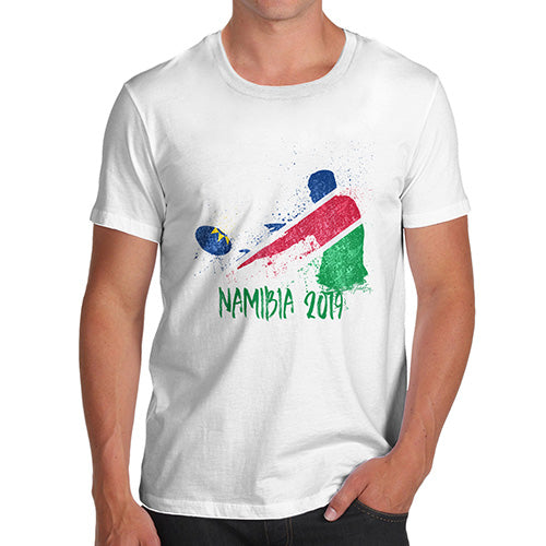 Mens Humor Novelty Graphic Sarcasm Funny T Shirt Rugby Namibia 2019 Men's T-Shirt X-Large White