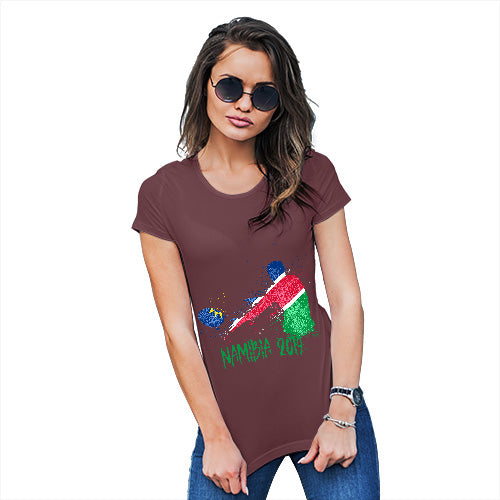 Funny Gifts For Women Rugby Namibia 2019 Women's T-Shirt X-Large Burgundy